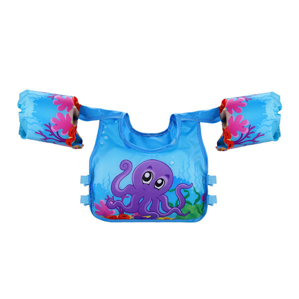 Børne svømmevest tegnefilm baby flyder med skuldersele arm til baby børn Sea Beach Pool