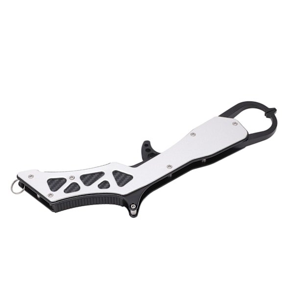 Fiskgrip-tång i aluminiumlegering, fiskstyrningstång, läppgreppsklämma, fiskeverktyg, silver
