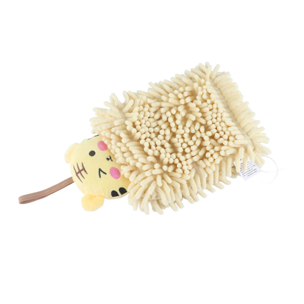 Børnehåndklæde, vandabsorberende, blødt mikrofiber, hængende løkke, tegneseriehåndklæde til badeværelse, køkken, toilet, tiger