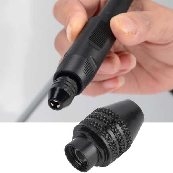 8mm 3-kæber Chuck Collet Adapter Converter til elektrisk skruetrækker boremaskine (lang hale)