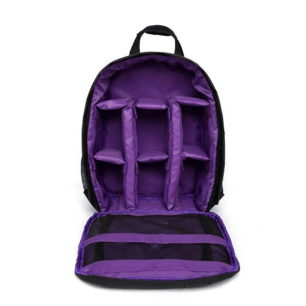 Kameralaukku - violetti (paitsi kamera), vedenpitävä ja iskunkestävä kamerareppu matkalaukku pieni kameralaukku matkareppu Canon Sony -kameralaukku