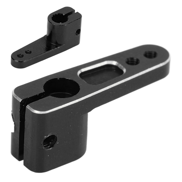 Metall servoarm i aluminiumlegering 15T stabil RC styrservohorn for AXIAL SCX24 1/24 RC bil svart