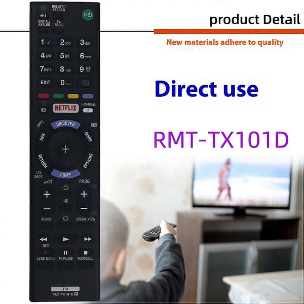 Typ A RMT-TX101D Replacement Remote Control for Sony TV Universal Smart TV Remote Control