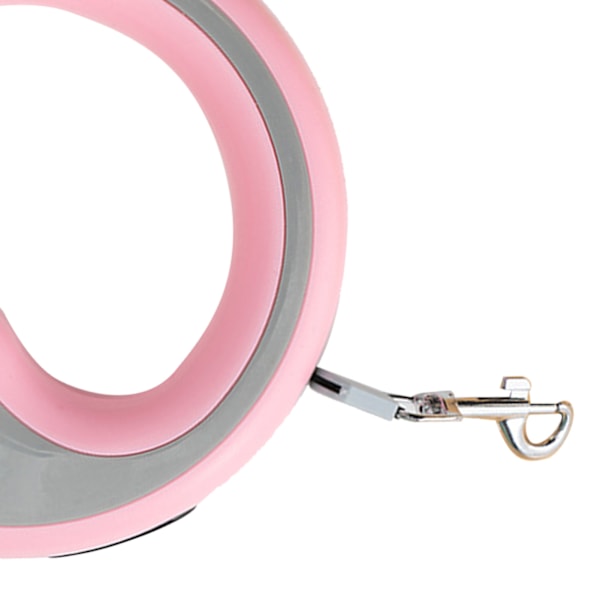 Tilbagetrækkelig Hundetov Ergonomisk Hårdt Brug Automatisk Tilbagetrækkelig Kæledyrsreb til Hundekat Gåtur Træning Pink
