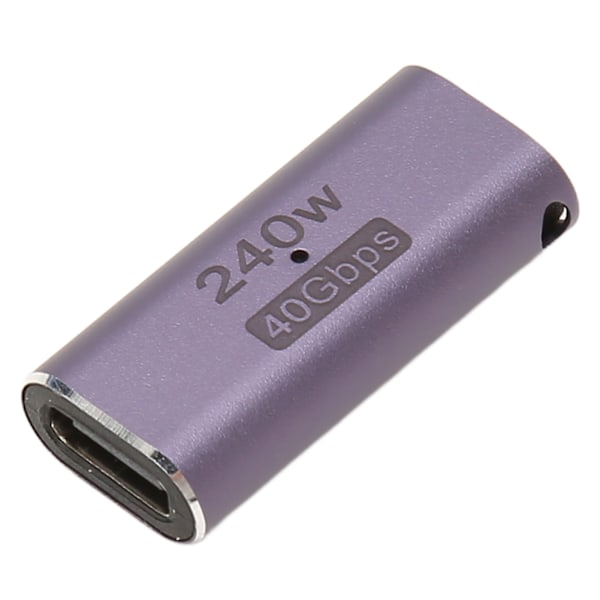 USB4.0 C-naaras-naar-naaras-sovitin, tukee PD 240W 40Gbps 8K 60Hz USB Type C -liitäntää kannettaville tietokoneille, puhelimille ja muille Type C -laitteille