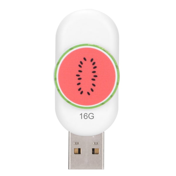 USB-flashdrev Innovativ vandmelonform Bærbar Holdbar Stabil Fugtsikker Hot Swap Plug Play Memory Thumb Stick16GB