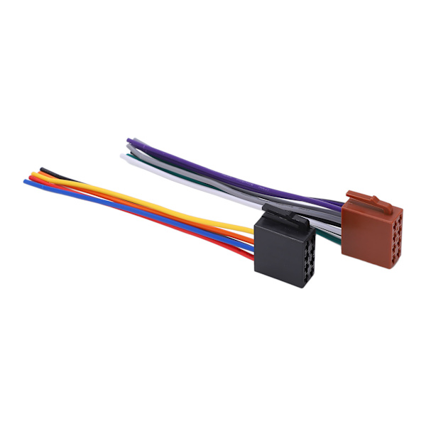 2 stk./sæt ISO-kabeladapter ABS metal bilstereoadapter stik udskiftning til C230 2000