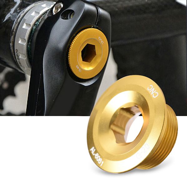 GUB Holdbar Aluminium Legering Cykel Krankarm Fastgørelsesskrue (Guld)