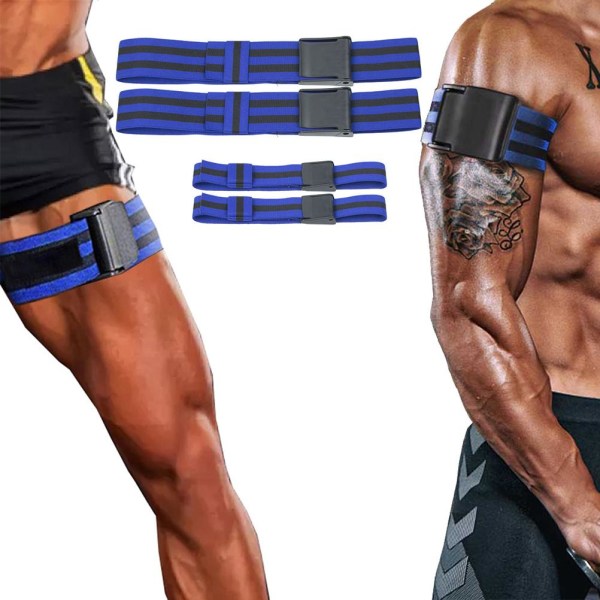 2 Pack Fitness Harjoitusnauhat Hihna Käsivarsi Lihakset Harjoitusnauhat Painonnostolihakset Verenvirtausta rajoittavat kuminauhat