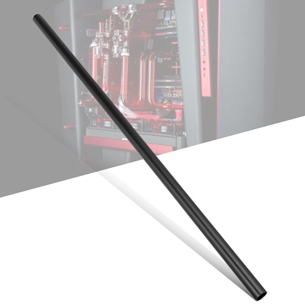 14mm Aluminiumlegering Hårda Rör Tillbehör för Dator PC Vattenkylningssystem Svart