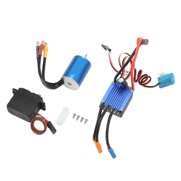 2435 4500KV Borstlös Motor 25A ESC 2.2kg Metall Servo Set för Traxxas för HSP för Wltoys 1/16 1/18 RC Bilar