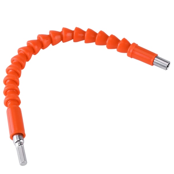 Fleksible akselbits 1/4" sekskantskaft forlengelsesskrutrekker Bitsholder Connect Link (oransje)