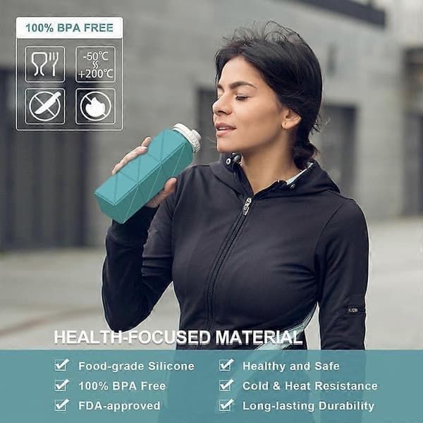 Foldable Water Bottles, Collapsible Portable Silicone Water Bottle