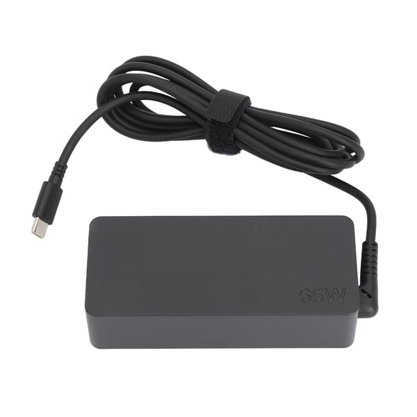 Laptop Strømadapter 20V 3.25A Type C Plastik Type C Strømadapter med Strømkabel til 65W Opladning EU Stik 100‑240V
