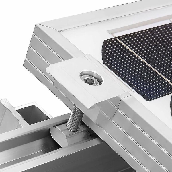 Aurinkopaneelin kiinnitysteline - 40 mm, alumiiniseos, 4 kpl set , T-muotoinen muotoilu