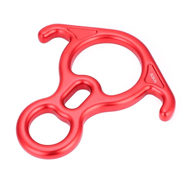 50KN Figur 8 Reb Descender Rappel Ring Klatring Redningsudstyr