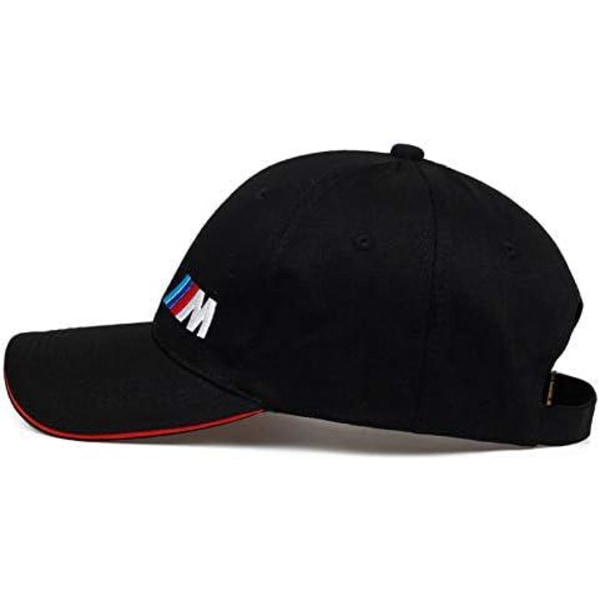 Cap Miesten muoti puuvillainen autologo M Performance Baseball- cap Cotton Fashion Hip Hop -hattuihin, musta