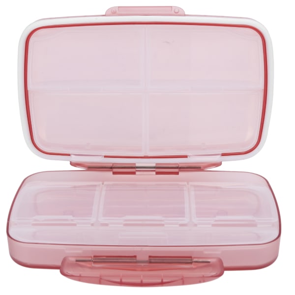 Suurikapasiteettinen organizer pillerirasia - case, kosteudenpitävä säiliö (vaaleanpunainen) pink