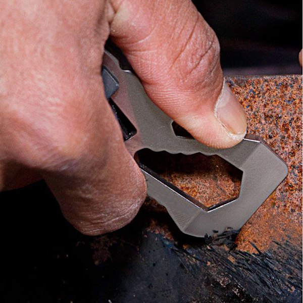 Piranha multifunktionsskruvficka i rostfritt stål Mini Portable Tool