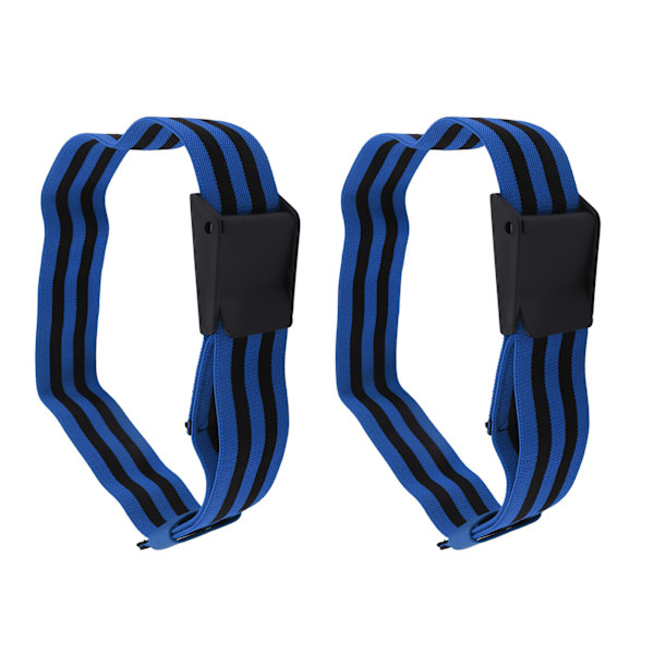 2st Fitness Occlusion Träningsband Blodflödesrestriktion Träningsinpackning för muskelbyggande Träning Blå för Ben 101cm