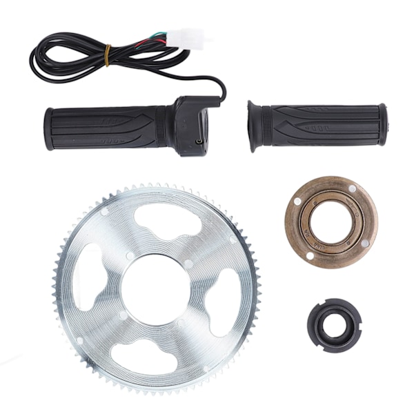 80T 25H 54mm Sykkelkrans Svinghjul Adapterkontakt Vridgassgrep for landeveissykkel
