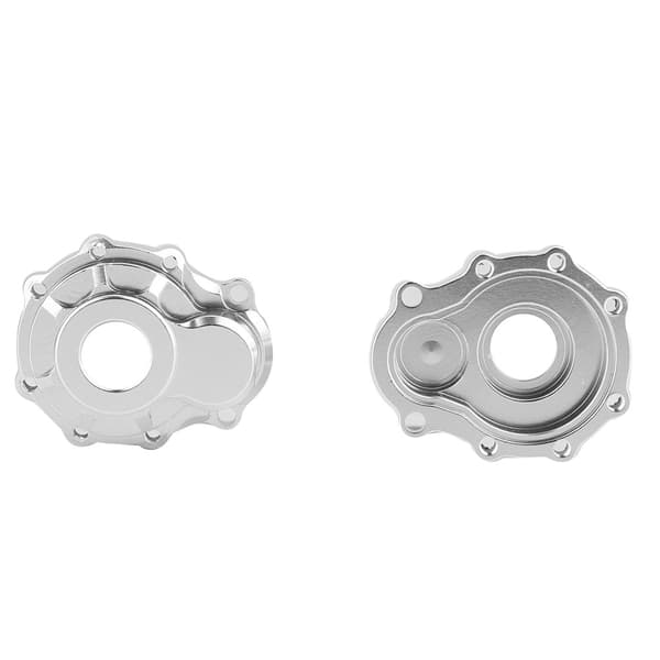 1 par aluminiumslegering for-/baghjulsnavkasse til Traxxas TRX-4 1:10 RC bil (titanium)