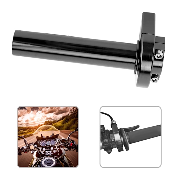22mm Aluminium Motorsykkel Modifisert Rask Twister Styre Throttle Turn Grip Svart