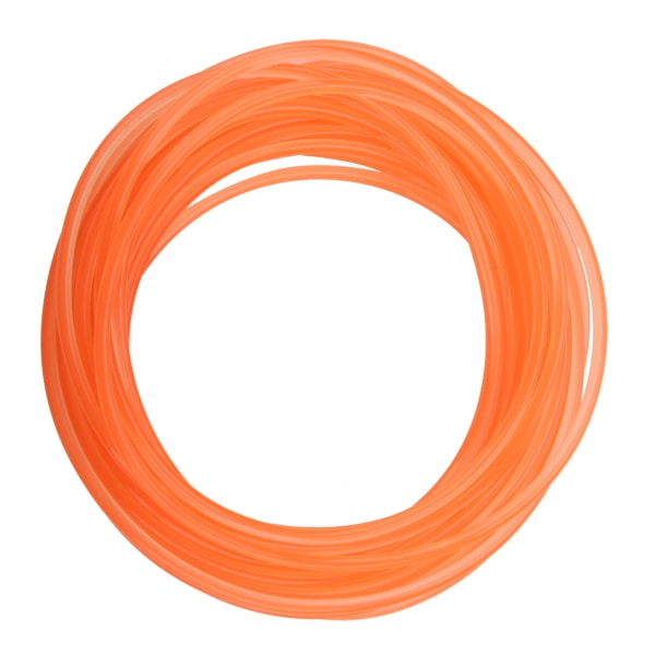 Oransje glatt overflate PU polyuretan rundt belte for drivoverføring (5mm*10m)