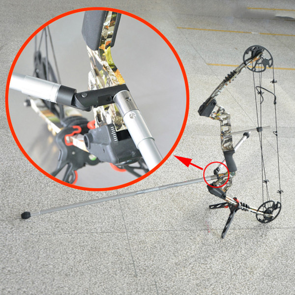 Compound Recurve Bow Single Side Multiangle Justerbar V Bar Stabilizer för bågskytte