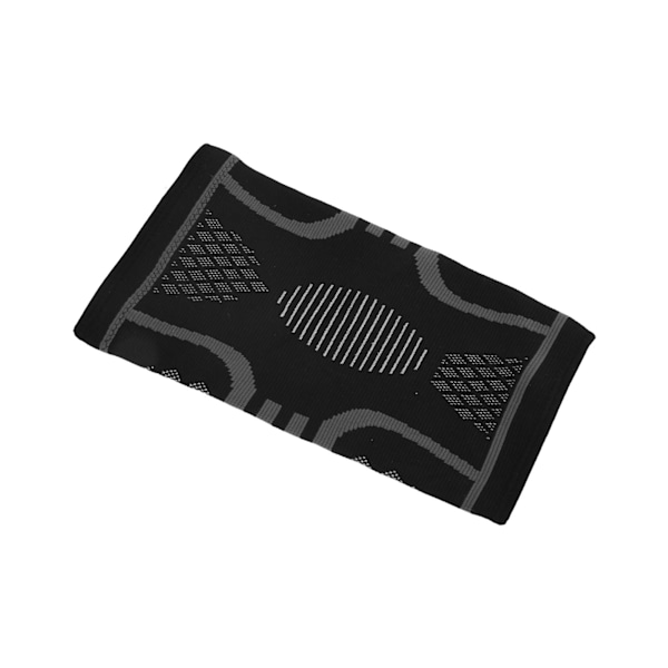 Stickade knäskydd i nylon Dubbelvävd textur Elastisk knäskydd för fitness basket