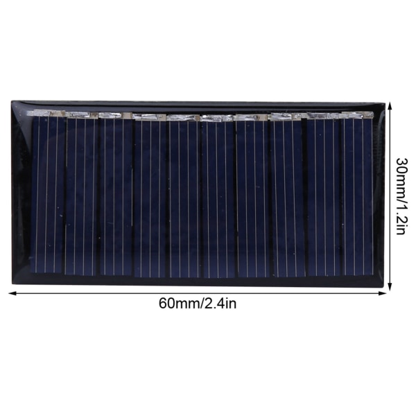 50MA 5V mini solcellepanel batterilader polykrystallinsk silisium utendørs ladestrømforsyning