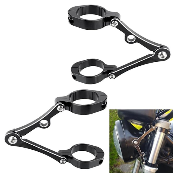 Light Bar Mounts Monteringsbeslag Bar Clamp Kits, Motorcykel Forlygte Mount Bracket Hoved 39-41mm
