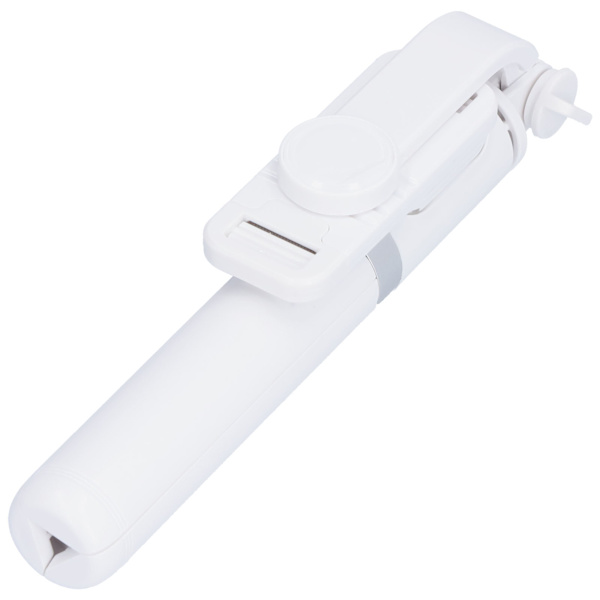 103cm/40.6in Tripod Selfie Stick Aluminiumlegering Mobiltelefon Selfie Stick för Android/iOS Vit