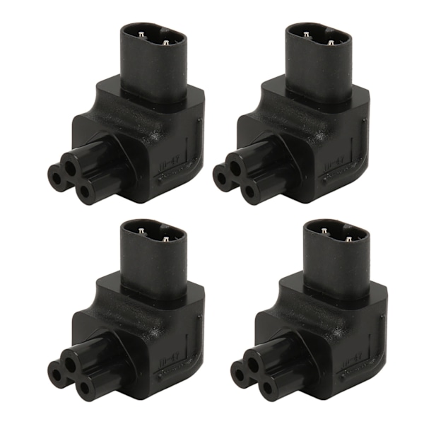 4-pack IEC320 C8 till IEC320 C5 Strömadapter Professionell Koppar Datorströmadapter för PDU-Chassi Nätaggregat