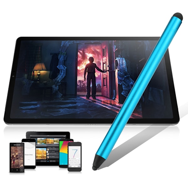 Dobbel bruk Kapasitiv Universal Touch Screen Penn Stylus For Alle Mobiltelefoner Nettbrett (Blå)