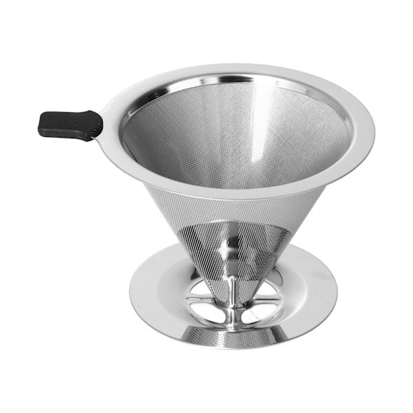 105 mm yttre diameter kaffefilter i rostfritt stål tratt typ exakt kaffedripper för hemmet