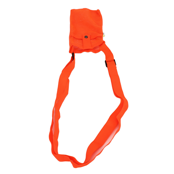 Vattenflaskehållare Bärbar Nätvattenflaska Väska med Justerbar Axelrem för Utomhus Fitness Träning Fluorescerande Orange