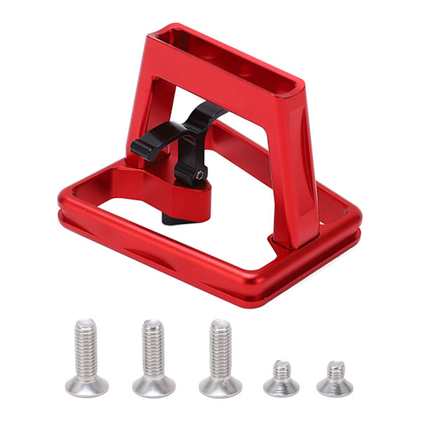 Folding Bike Front Carrier Adapter Aluminium Alloy Hollow Carved Mount Base for PODAY RED
