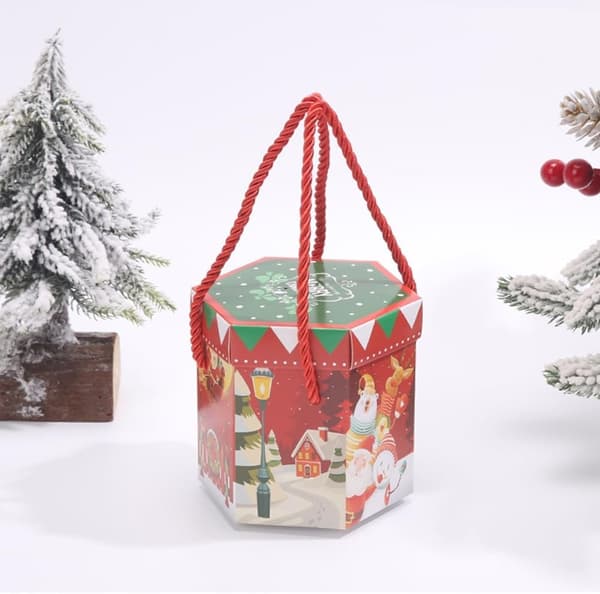 20/30 st Julklappsaskar Julaftons Presentaskar, Julbords Presentaskar, Jul Papper Godisaskar