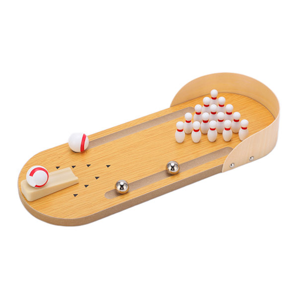 Mini bordsskive bowling legetøj Interessant ny justerbar bærbar indendørs brætspil