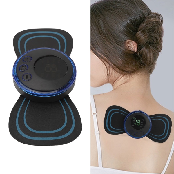 Bröst Microcurrent Massager 8 Mode Portable Cervical Massage Pad Mini Portable Massage Device