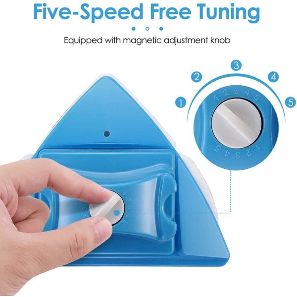 Trekant dobbeltsidig justerbar magnetisk vindusvasker vindusvisker justerbar magnetisk rengjøringsbørsteverktøy