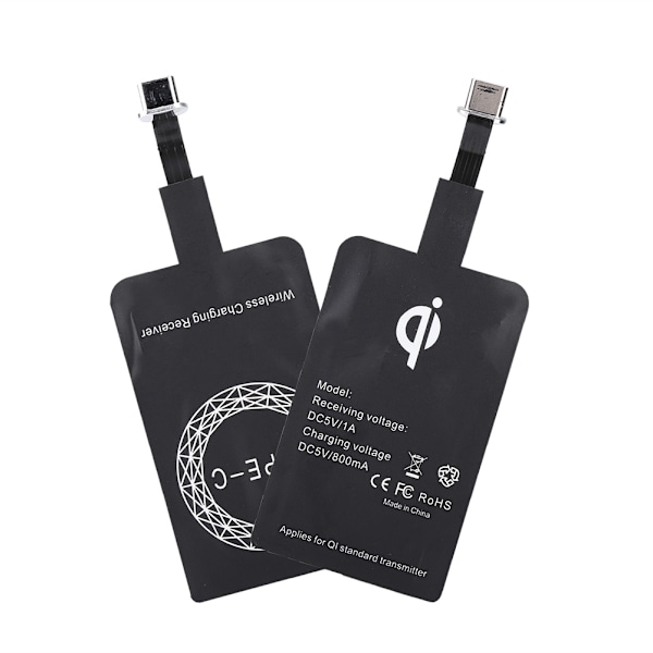 Qi Trådløs Oplader Adapter Opladningsmodul til TypE C Mobiltelefon