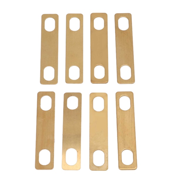 8 Stk Guitar Neck Shim Messing 4 Stk 0,2 mm 2 Stk 0,5 mm 2 Stk 1 mm Tykkelse til Luthier Bolt On Reparation