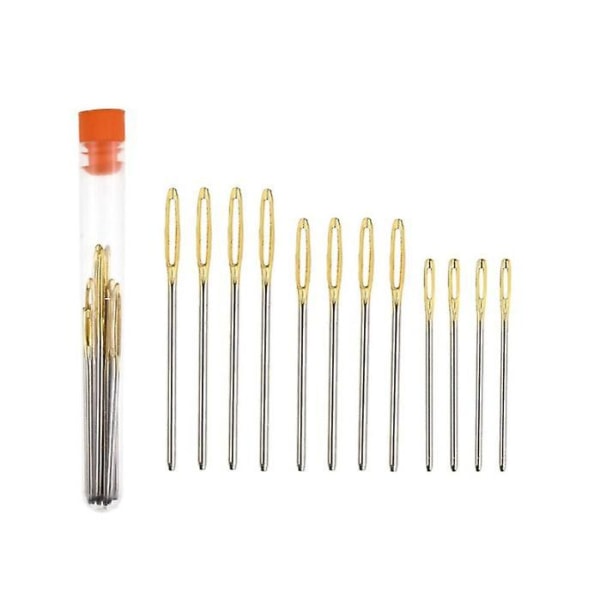Golden Tail Set: 12 nåleflasker med store øyenåler
