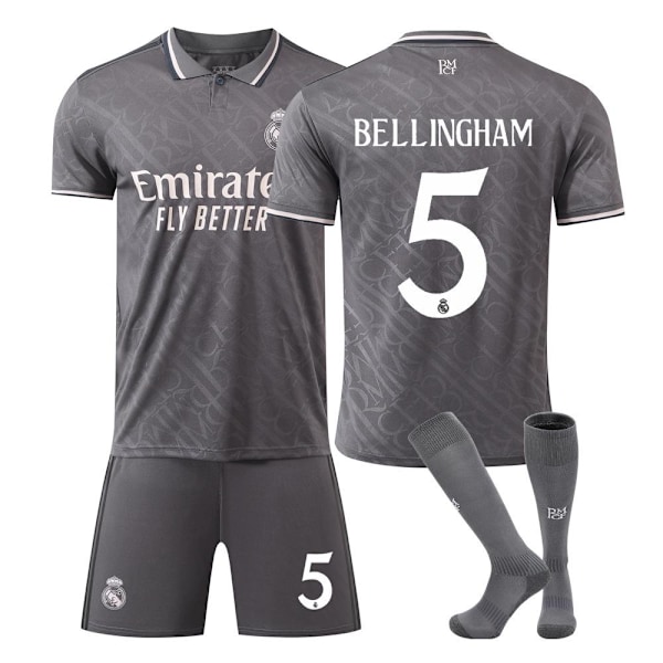 Real Madrid Bortatröja för Barn och Vuxna, Real Madrid Borta Nr. 5 (Inklusive Strumpor) 16