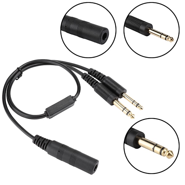 H-GA Helikopter Universal Aviation Headset Adapter for David Clark Kabel