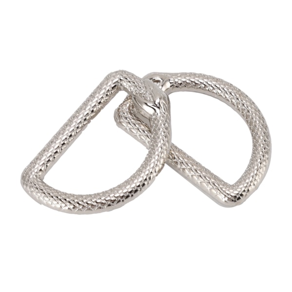 20 st Metall D-ringar Ouroboros Design Multifunktionell Zinklegering D-ringar Spänne för Handväska Bälte Plånbok DIY Hantverk