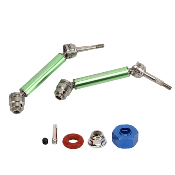 1 Par RC Drivaxlar Stål Aluminium Legering 12cm Längd CVD Bakre Drivaxlar för TRAXXAS SLASH 1/10 Grön