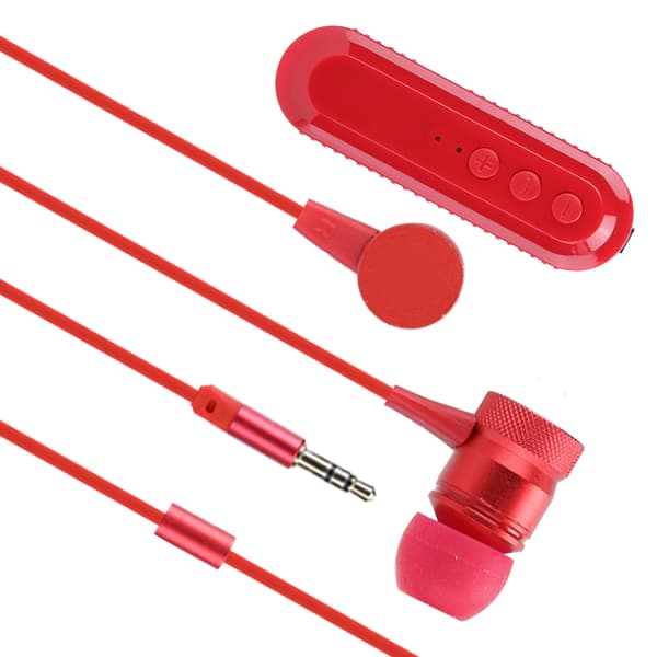 Lavalier Clip‑on Bluetooth 4.1 Headset Hörlur Stabil Sändning Röd